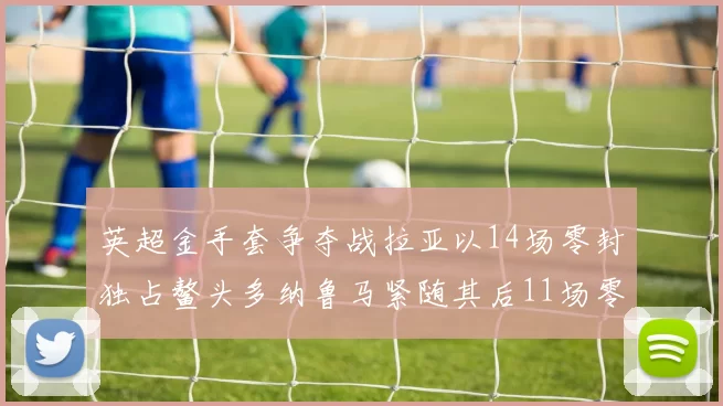 英超金手套争夺战拉亚以14场零封独占鳌头多纳鲁马紧随其后11场零封