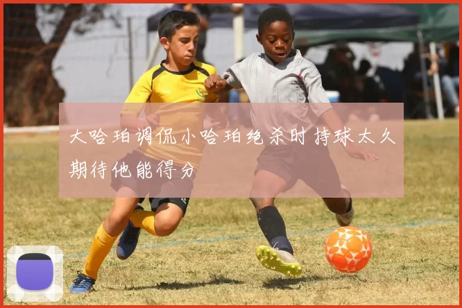大哈珀调侃小哈珀绝杀时持球太久期待他能得分